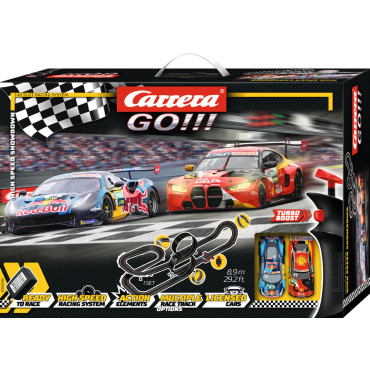 AUTORAMA CARRERA GO PISTA ELÉTRICA DTM HIGH SPEED SHOWDOWN COM 8,9 METROS 2 CARROS 1/43 CAR20062561